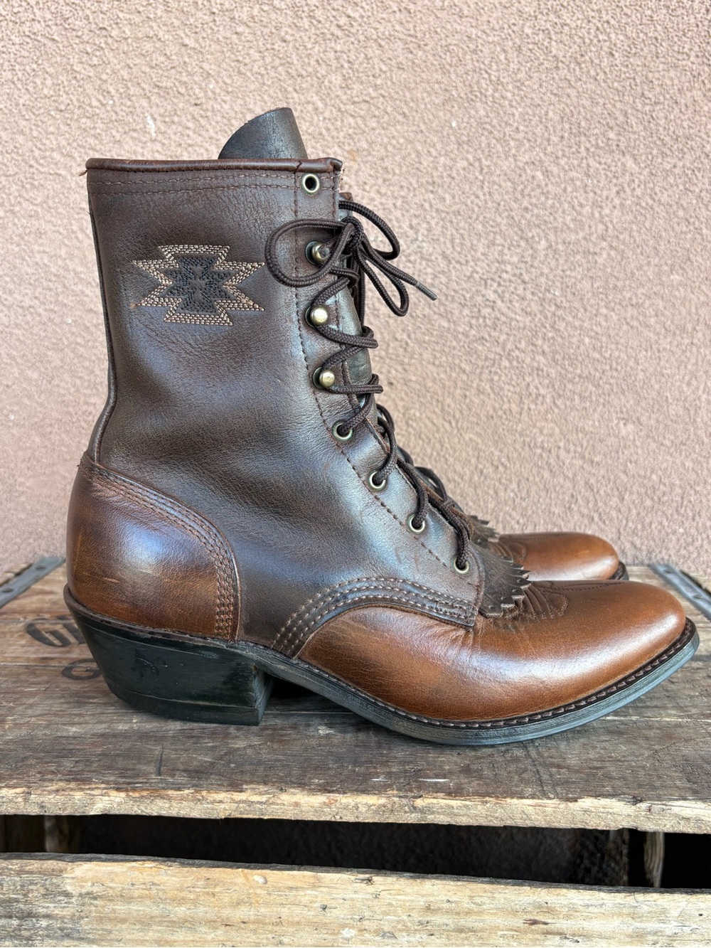 Vintage Abilene Southwestern Women’s Packer Boot